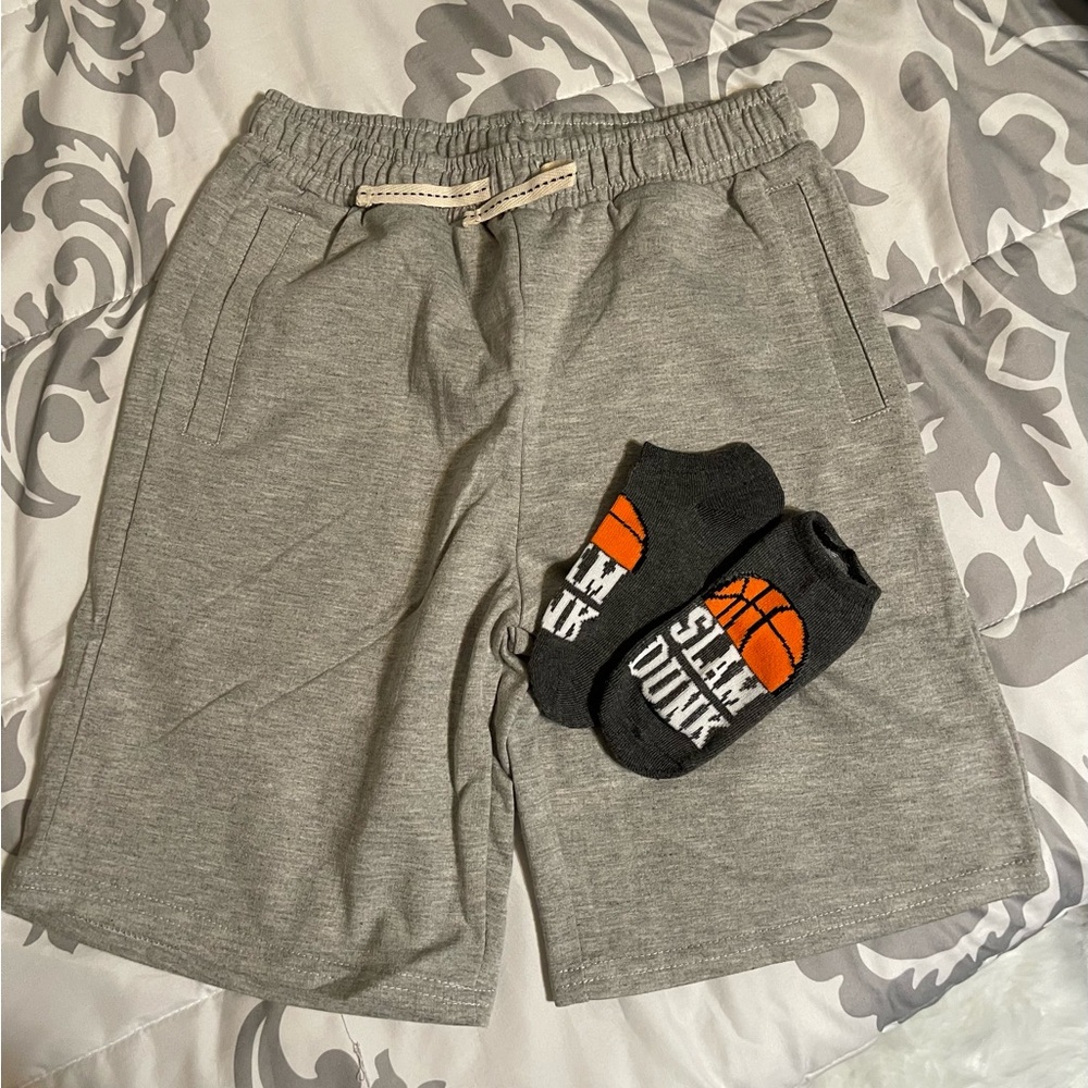 Boys Free Style Athletic Shorts and Socks Bundle-NWOT